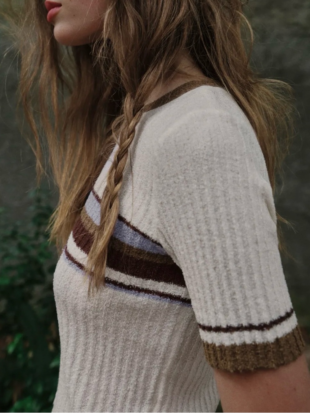 NWT ZARA RUSTIC STRIPED TOP - Picture 3 of 8